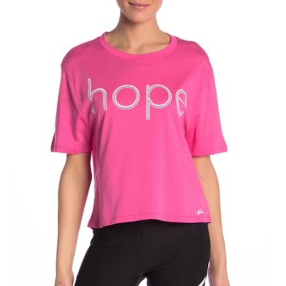 The Phluid Project Hope Cropped Graphic Tee Pink